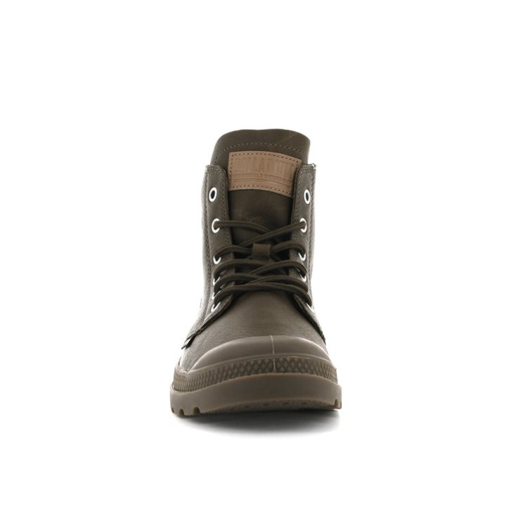 Bottes Palladium Pampa Hi Leather UL Homme Chocolat | FR BSP829Y